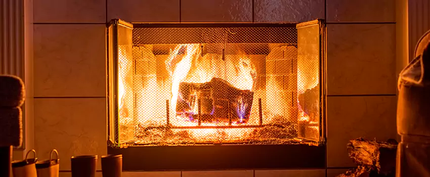 Mendota Hearth Landscape Fireplace Installation in Brooklyn Center, Minnesota